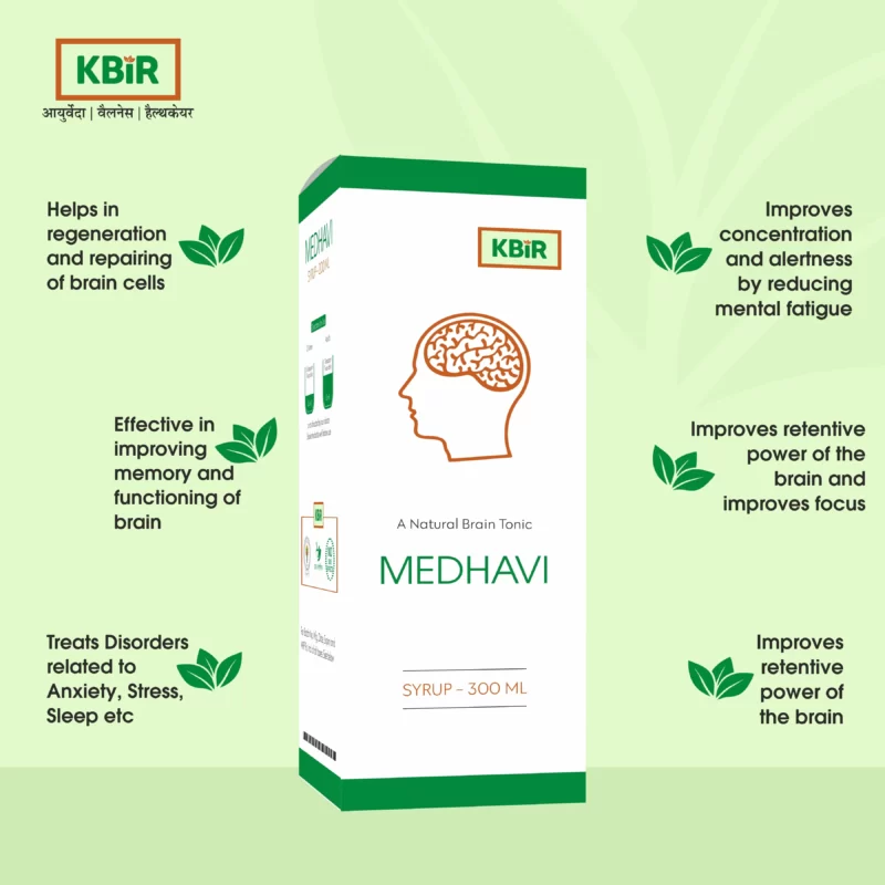 Medhavi Syrup 300 ML Ayurvedic Syrup for Brain Power and Focus